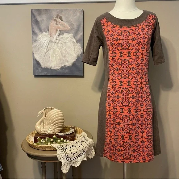 Title Nine Mocha Soft Stretch Knit Dress - Picture 3 of 9